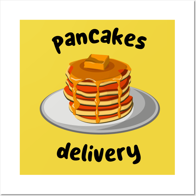 pancakes delivery Wall Art by CreationArt8